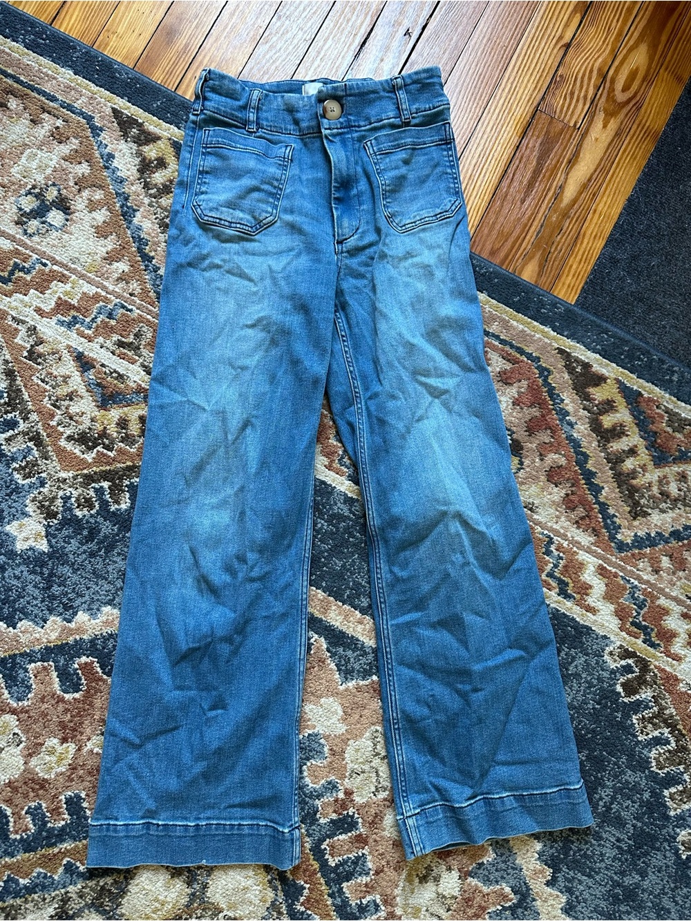 The Colette Full-Length Wide-Leg Jeans by Maeve